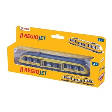 POCIĄG METALOWY CZESKI REGIOJET 17cm