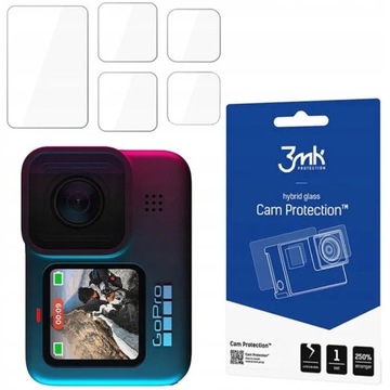 3MK для GoPro HERO 9, черное гибридное стекло