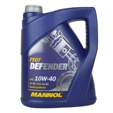 Полусинтетическое моторное масло Mannol Defender 10W-40 5л.