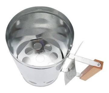 KOMIN DO ROZPALANIA WĘGLA BRYKIETU BBQ KOMINKA OGNISKA GRILLA 26x17cm Sre30