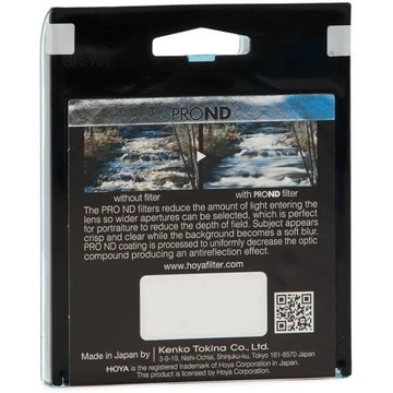 Filtr szary Hoya PRO ND500 72mm