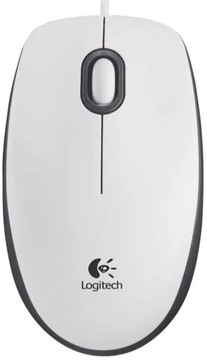 Mysz Logitech M100 Optyczna Biała 1000DPI USB