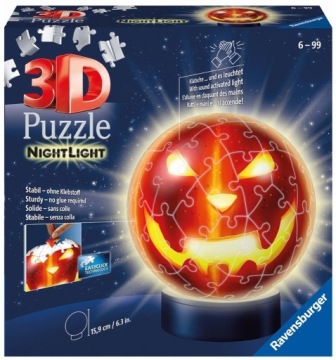 Пазли Ravensburger 3D - Куля - Світний Гарбуз - 72 ел.