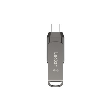 Флэш-накопитель Lexar JumpDrive D400, 64 ГБ, USB 3.1, серый