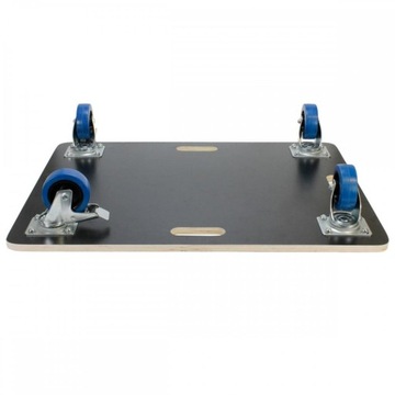 мебельная тележка с 2 поворотными роликами и 2 колесами