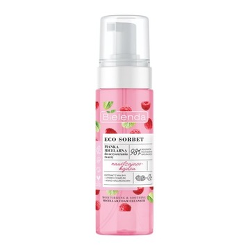 BIELENDA ECO SORBET MALINOWA PIANKA MICELARNA nawilżająco-kojąca 150ml