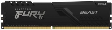 Pamięć Ddr4 Kingston Fury Beast 32Gb (1X32Gb) 3200Mhz Cl16 1,35V Czarna