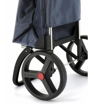 Red Polyester Rolser Thopping Trolley