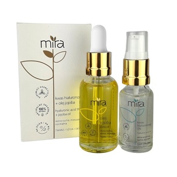 Mira Zestaw kwas hialuronowy 5% 20ml + olejek jojoba 30ml P1