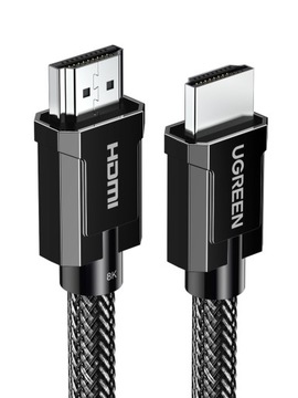 UGREEN HDMI 2.1 HDR КАБЕЛЬ 8K 60ГЦ 48ГБ/С ДЛИННЫЙ ГИБКИЙ КАБЕЛЬ 3М