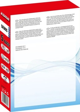 KOMA SE90S - Worki Sencor SVC 9000bk, 5 szt.