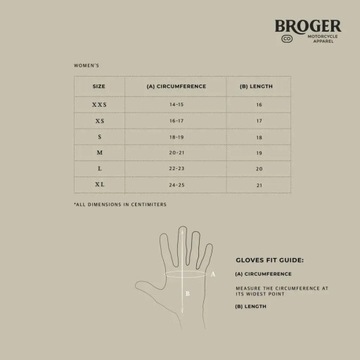 Перчатки BROGER OHIO LADY VINTAGE BROWN БЕСПЛАТНО