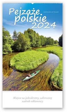 KALENDARZ REKLAMOWY ŚCIENNY 2024 PEJZAŻE POLSKIE