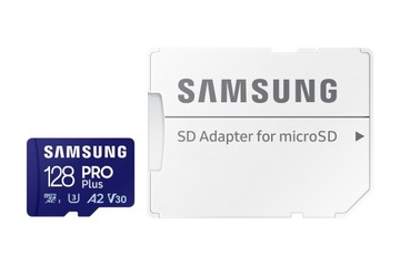 Карта SAMSUNG Pro Plus microSDXC 128 ГБ + адаптер