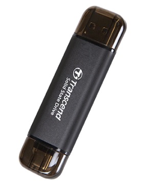 Твердотельный накопитель Transcend ESD310C, 256 ГБ, USB-C, USB-A