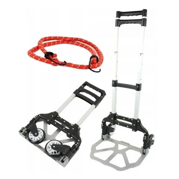 Складская транспортная тележка складная алюминиевая прочная 80 кг Kraft&Dele