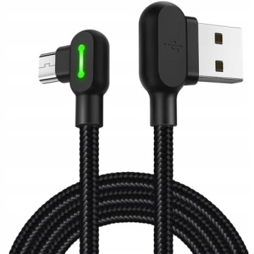 MCDODO УГЛОВОЙ КАБЕЛЬ QC USB microUSB LED 2A 1,2M