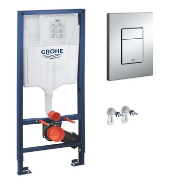 Grohe Rapid SL — Каркас унитаза скрытого монтажа, комплект 3 в 1, хром, 38772