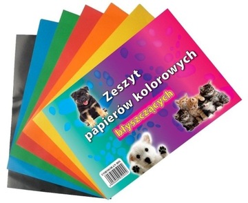 Zeszyt papierow kolorowych A4 CORMORAN błyszcząca