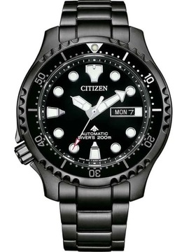 Citizen zegarek męski NY0145-86E mechanizm automatyczny czarny analogowy