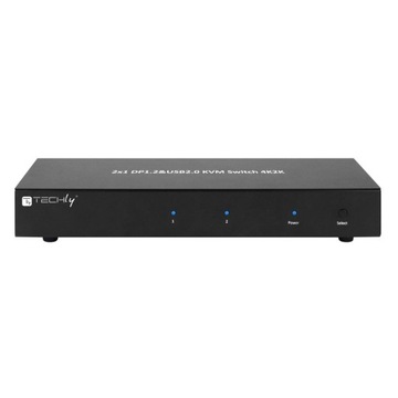 Techly 101928 KVM-переключатель 2/1 Displayport/USB