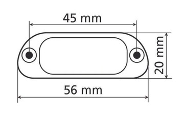 Лампа освещения таблички, подсветка номерного знака мотоцикла