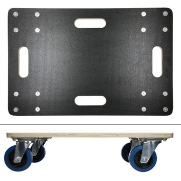 мебельная тележка с 4 поворотными роликами, 40 х 60 см,