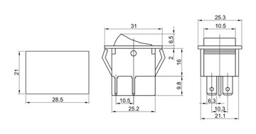 Двухполюсный кулисный переключатель ТЭС-42