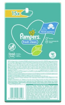 Влажные салфетки Pampers Fresh Clean 15 х 80 шт.