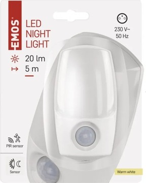 Ночник Emos P3318 с датчиком движения и сумерек