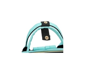 Бирюзовый рюкзак-сумка-тележка