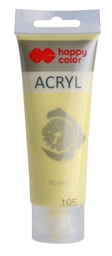 FARBY AKRYLOWE 75ML HAPPY COLOR 105 ŻÓŁTY