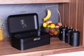 CHLEBAK Z ZESTAWEM POJEMNIKÓW BERLINGER HAUS BH-6754 BLACK SILVER