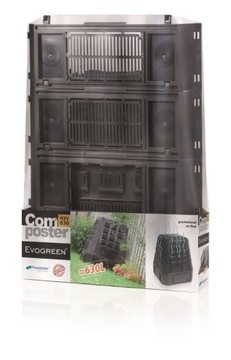 Компостер 600/630л Evogreen, черный (S411)