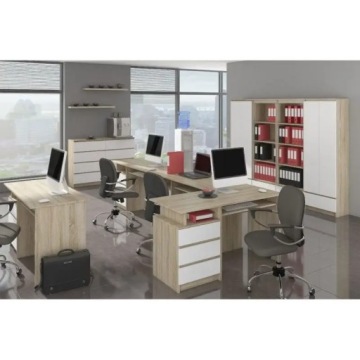 Полка офисная R60 CLP sonoma-white book 4 полки AKD