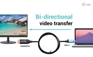 Двунаправленный переходной кабель USB-C DisplayPort 8K/30 Гц, 1,5 м