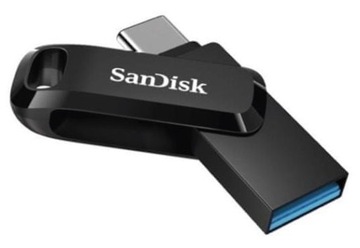 Флеш-накопитель SanDisk Ultra Dual Drive Go 256 ГБ, 400 МБ/с, USB 3.2, тип C, тип a