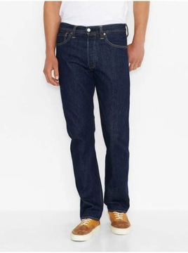 Levis Męskie dżinsy 501 Original Fit Jeans ONEWASH 005010101/40-32