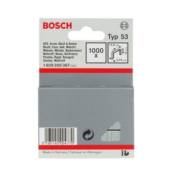 BOSCH 1609200367 zszywki typ 53 1000 szt. 12mm