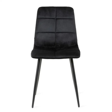 Бархатный стул ТРИСС, черный, 44x57x88 см ХОМЛА