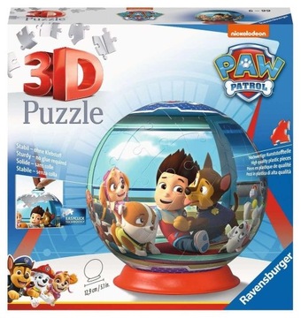 Psi Patrol Puzzle 3D Ravensburger dla dzieci 73 el Puzzle
