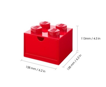 Контейнер LEGO с ящиком Brick 4 Red