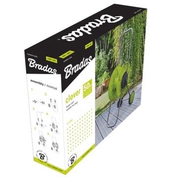 ВЕНОМ. Шланговая катушка Bradas Clover Lime Line 1,2 дюйма, 50 м