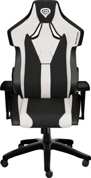 Fotel gamingowy Genesis Nitro 650 ekoskóra czarno-biały