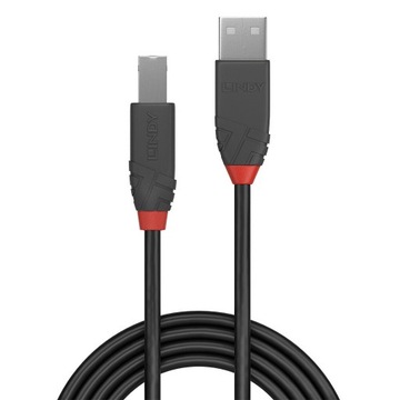 Kabel USB 2.0 A-B 10m do Drukarki DAC Lindy 36677