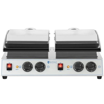 Прямоугольная двойная вафельница для 4 бельгийских вафель, 2 x 1500 Вт