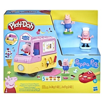 CIASTOLINA Play Doh Świnka Peppa Auto Lodziarnia