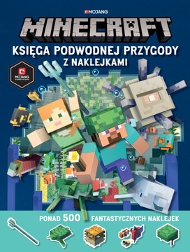 Книга подводных приключений Minecraft с наклейками