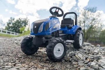 FALK New Holland Педальный трактор, большой прицеп