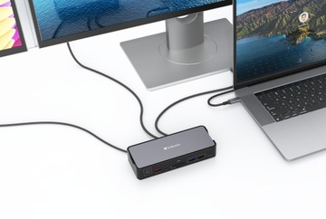 Док-станция Verbatim USB-C Pro CDS-15 2xHDMI DP RJ-45 4xUSB 4xUSB-C SD
